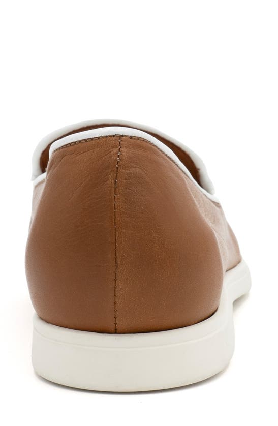 Shop Amalfi By Rangoni Rampichino Tassel Loafer In Whiskey / White - Platinum Acc