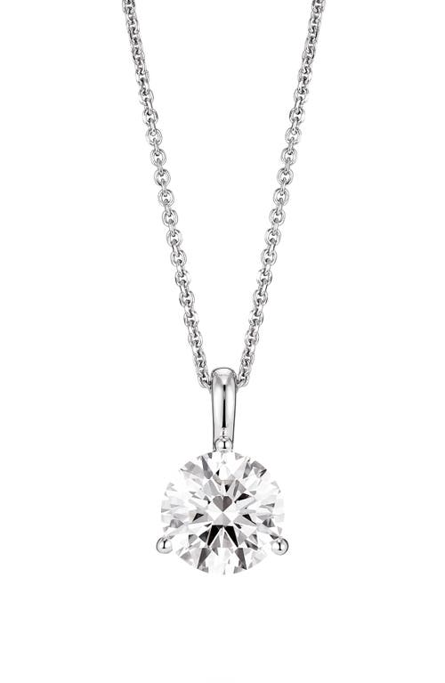 Lab-Grown Diamond Bail Pendant Necklace in 1.5Ctw White Gold