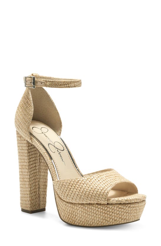 Shop Jessica Simpson Pisila Platform Sandal In Natural