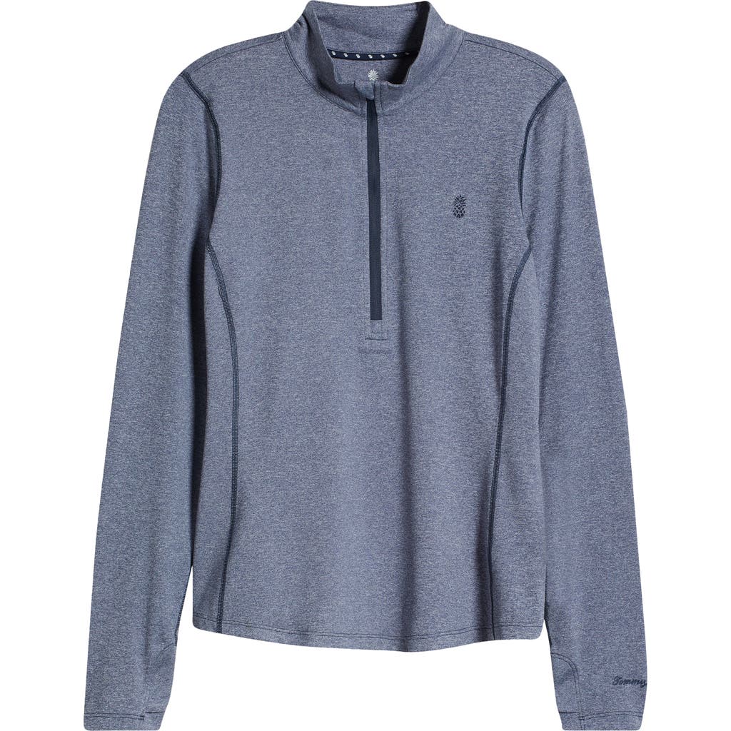 Tommy Bahama Playa Vista Islandzone® Quarter Zip Top In Island Navy Heather