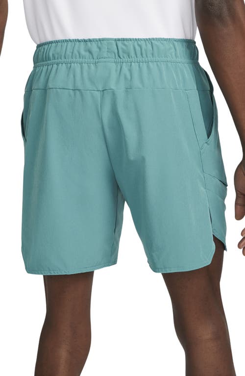 Shop Nike Court Dri-fit Advantage 7" Tennis Shorts In Mineral Teal/white
