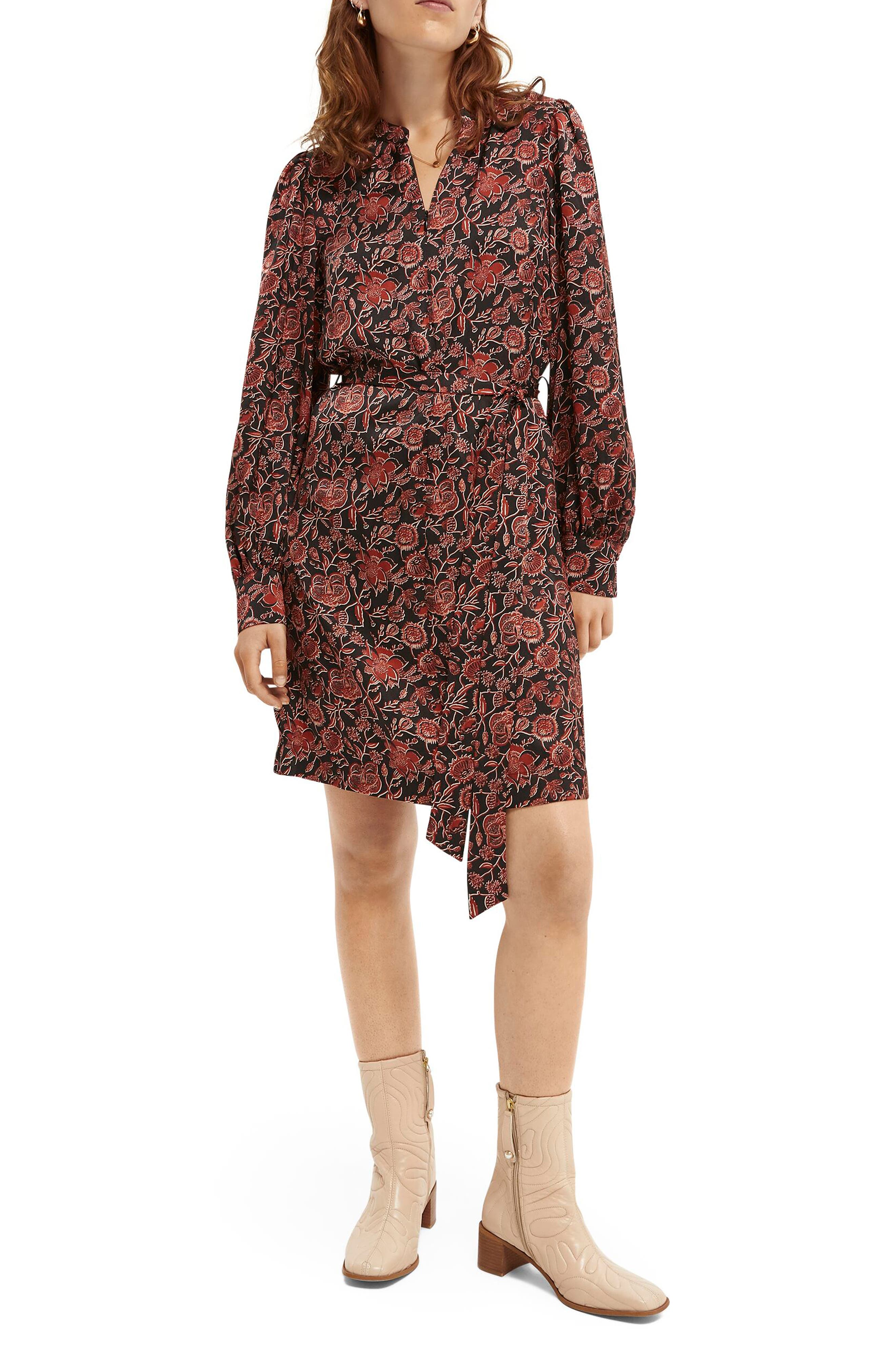 scotch and soda floral print dress