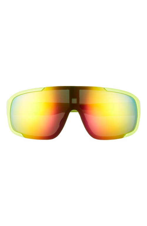 Rad + Refined Mirrored Shield Sunglasses in Yellow/Orange
