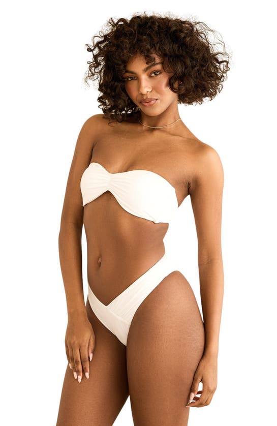 Dippin Daisys Hudson Bandeau Bikini Top In White