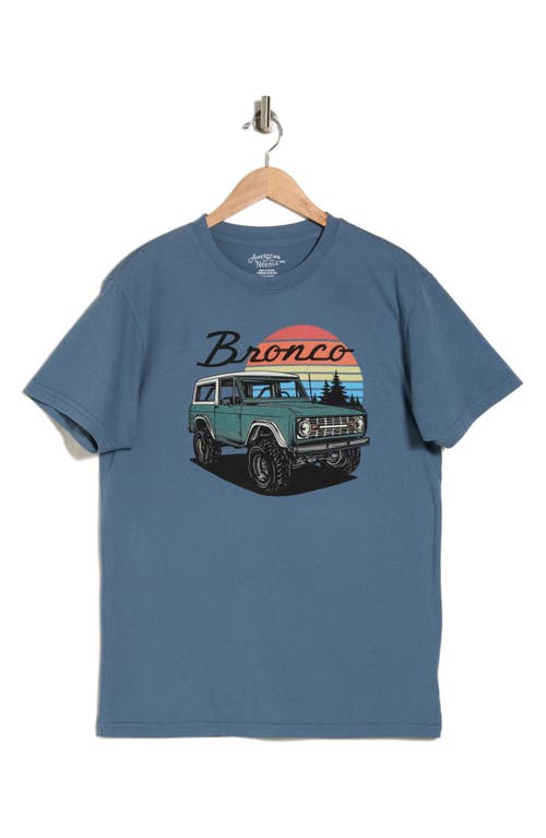 AMERICAN NEEDLE AMERICAN NEEDLE BRONCO COTTON GRAPHIC T-SHIRT 