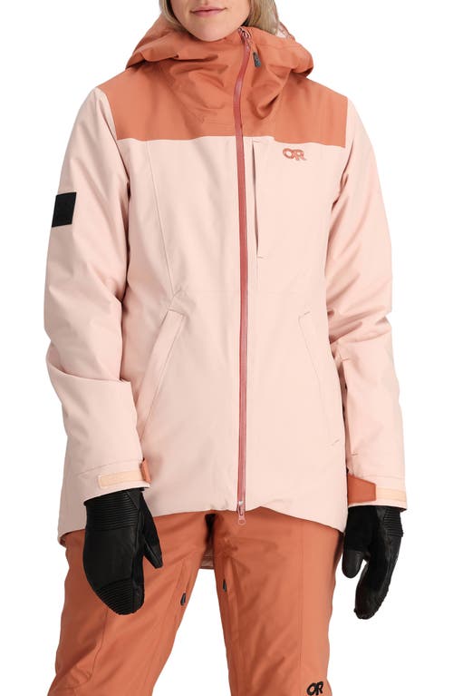 Outdoor Research Snowcrew Waterproof Hooded Ski Jacket Sienna/Cinnamon at Nordstrom,