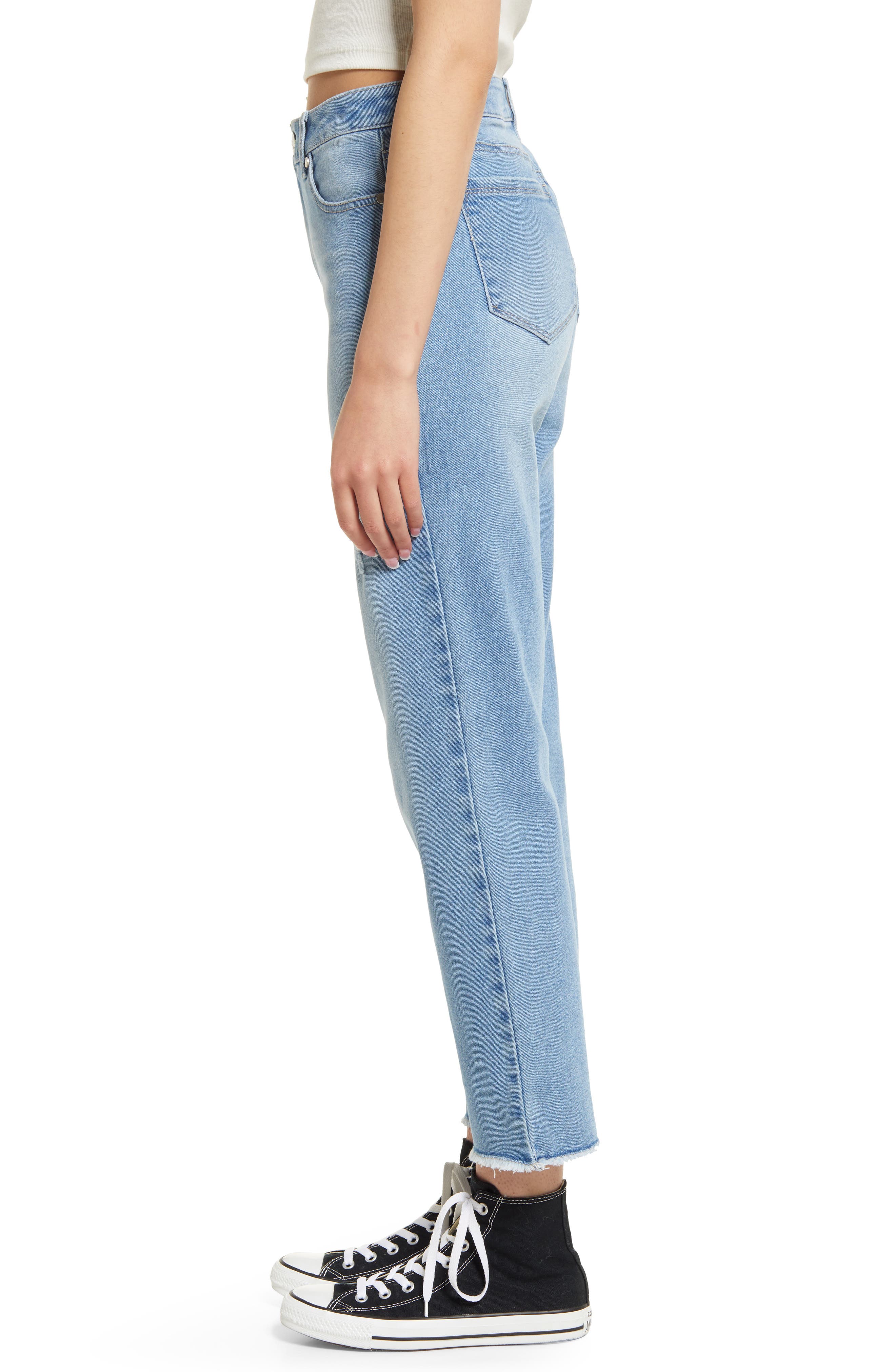 1822 Denim Frayed Straight Leg Jeans 