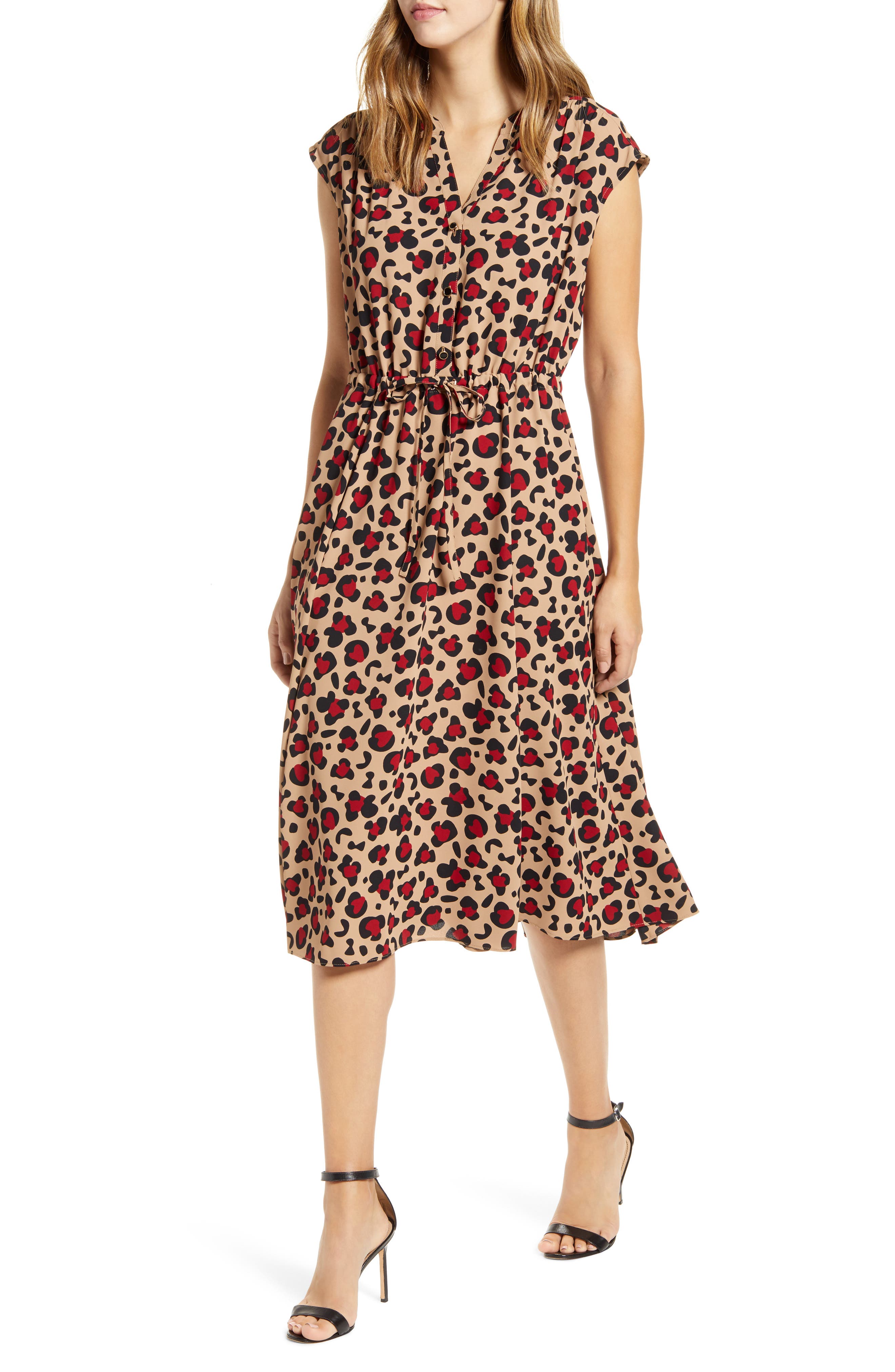 anne klein animal print dress