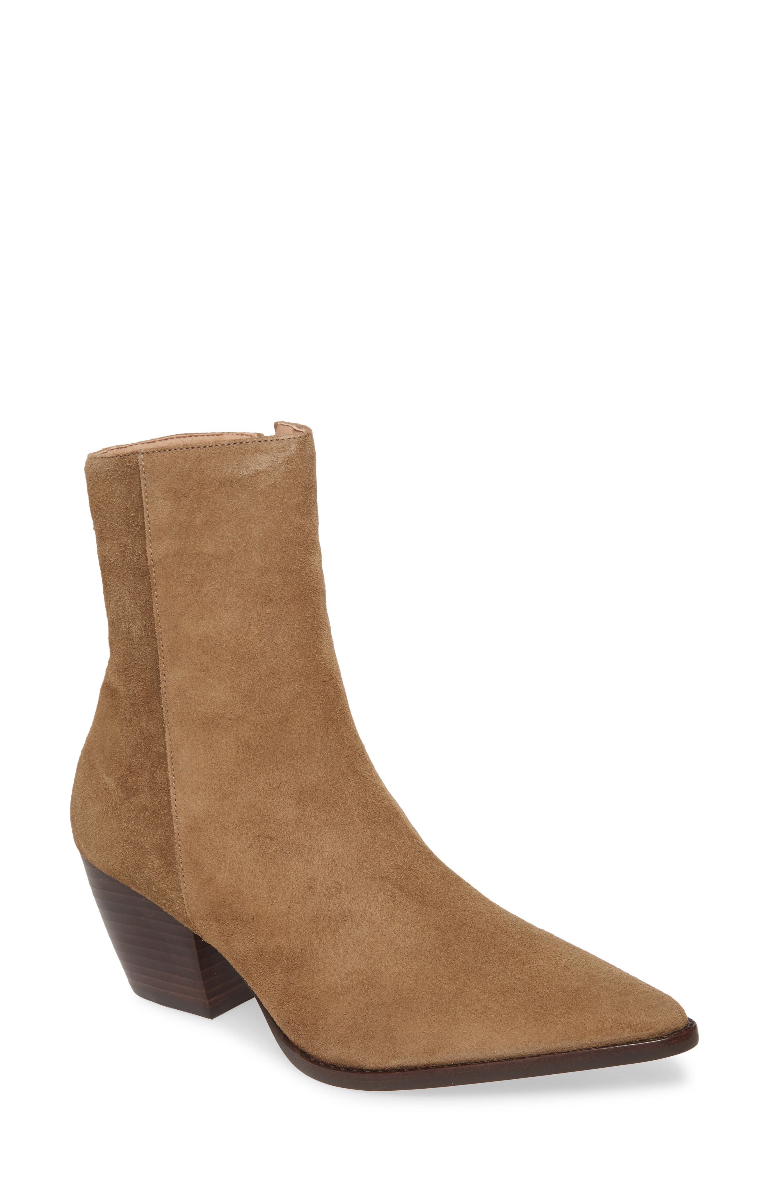 Matisse Caty Western Pointy Toe Bootie, Brown (Nordstrom Exclusive)