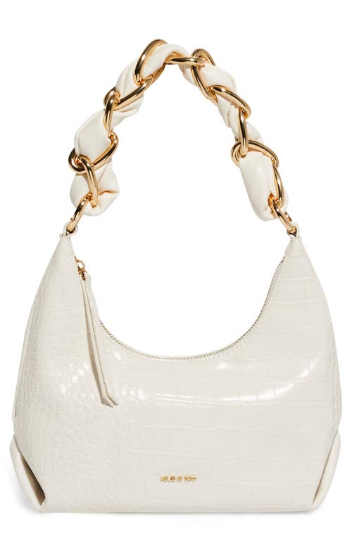 HOUSE OF WANT We Allure Vegan Leather Shoulder Bag in Cream