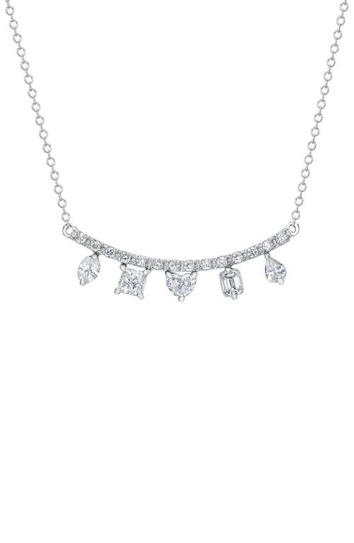 Clarity Fancy Diamond Necklace in White Gold/Diamond