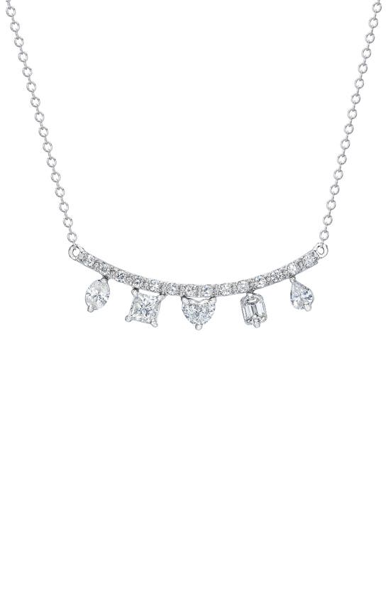 Shop Mindi Mond Clarity Fancy Diamond Necklace In White Gold/ Diamond