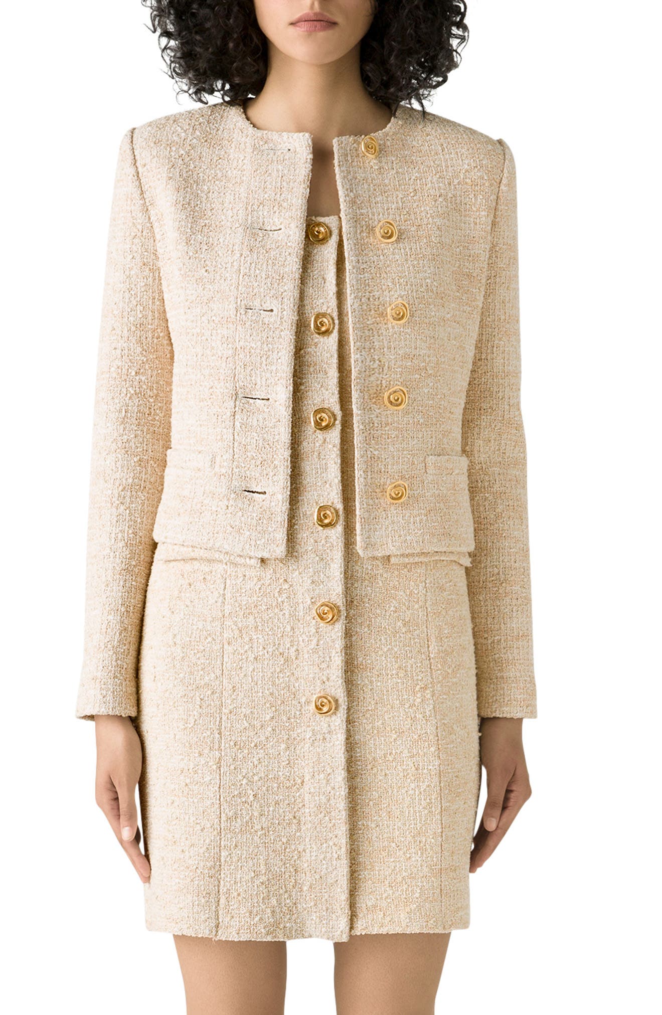 St. John Collection Cotton Blend Bouclé 
