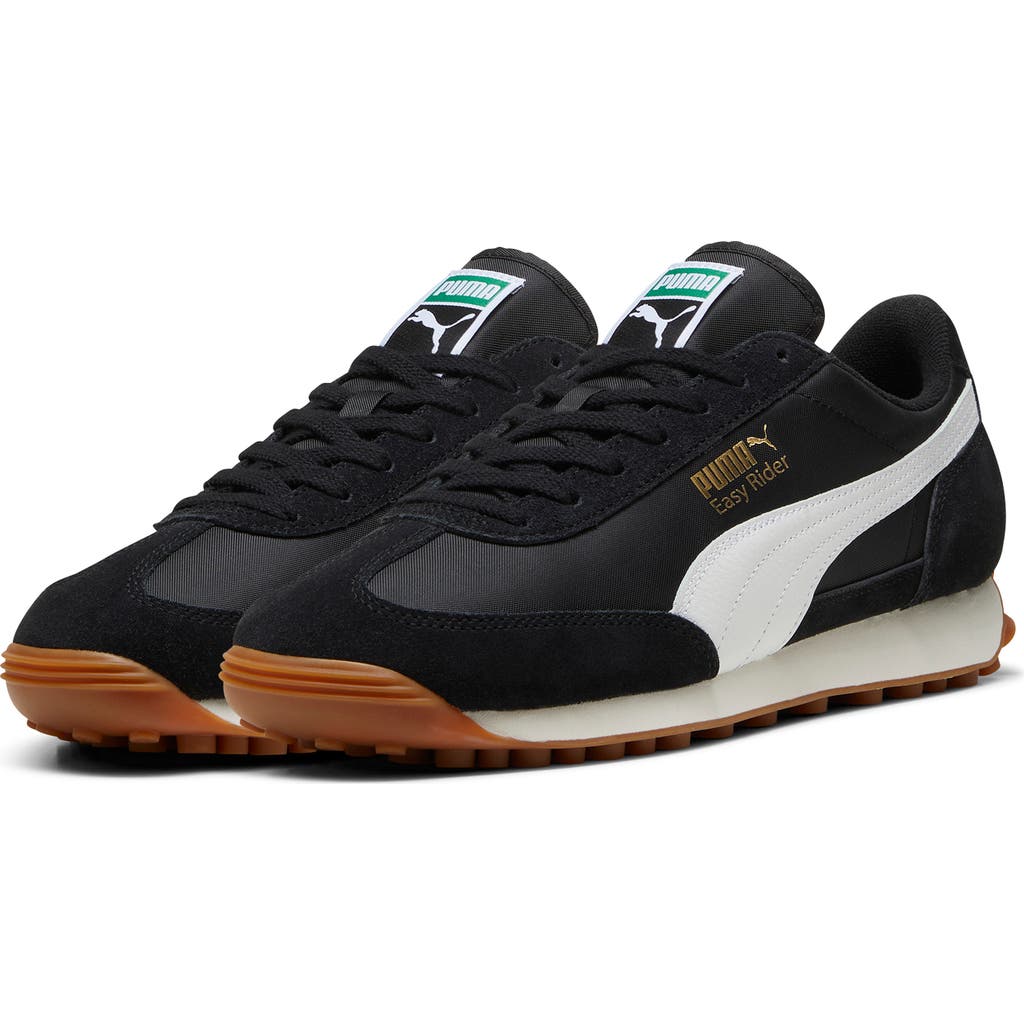 Puma Arizona Retro In Black- White