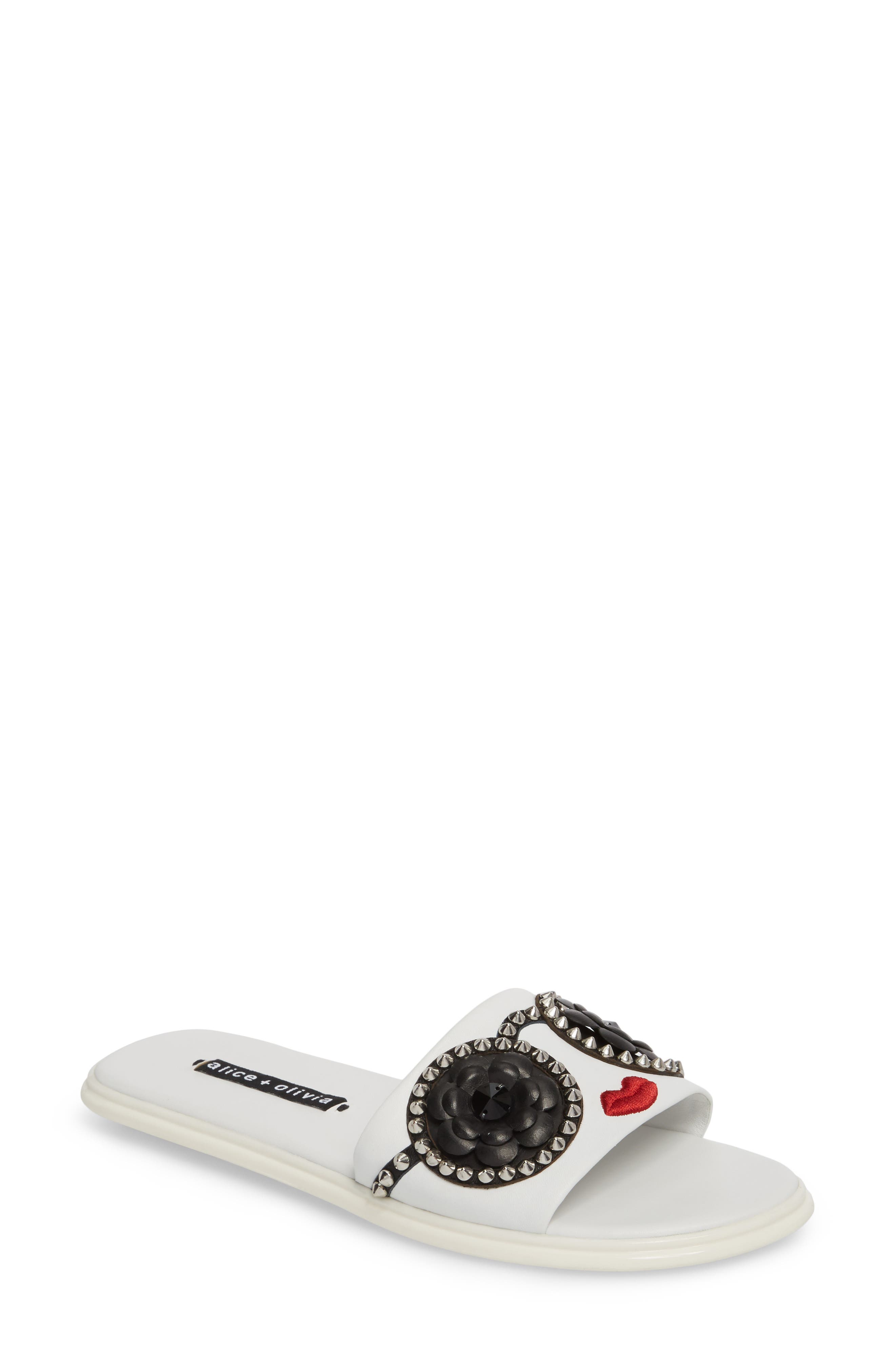 alice and olivia slippers