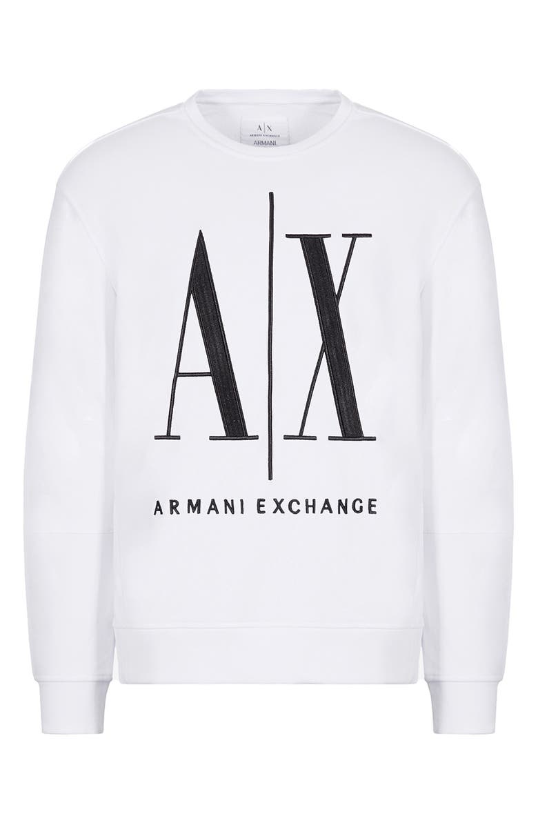 Armani Exchange Icon French Terry Crewneck Sweatshirt | Nordstrom