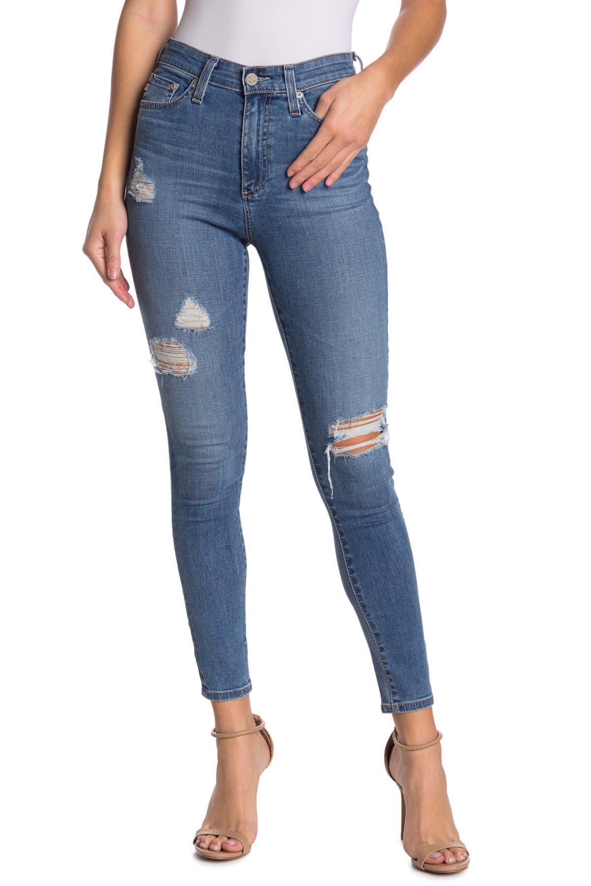 ag mila high rise skinny jeans