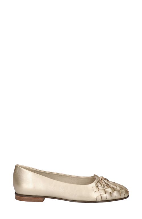 Shop Bella Vita Francie Ballet Flat In Gold