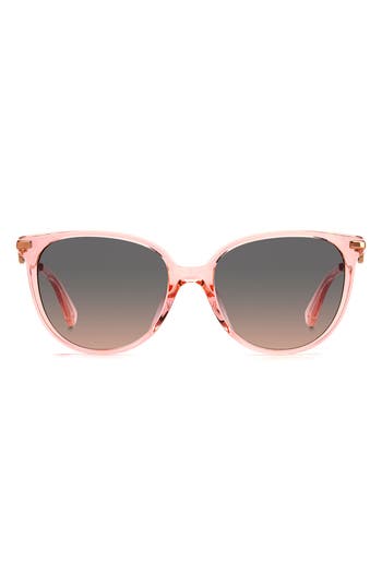 Shop Kate Spade New York Kristinags 54mm Cat Eye Sunglasses In Pink/grey Fuchsia