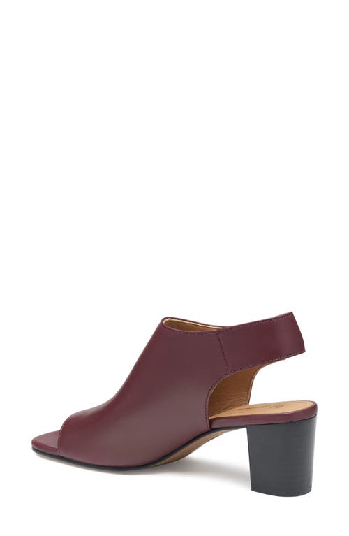 Johnston & Murphy Evelyn Slingback Sandal In Bordeaux Glove