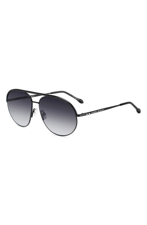Isabel Marant Aviator Sunglasses In Black/dark Grey