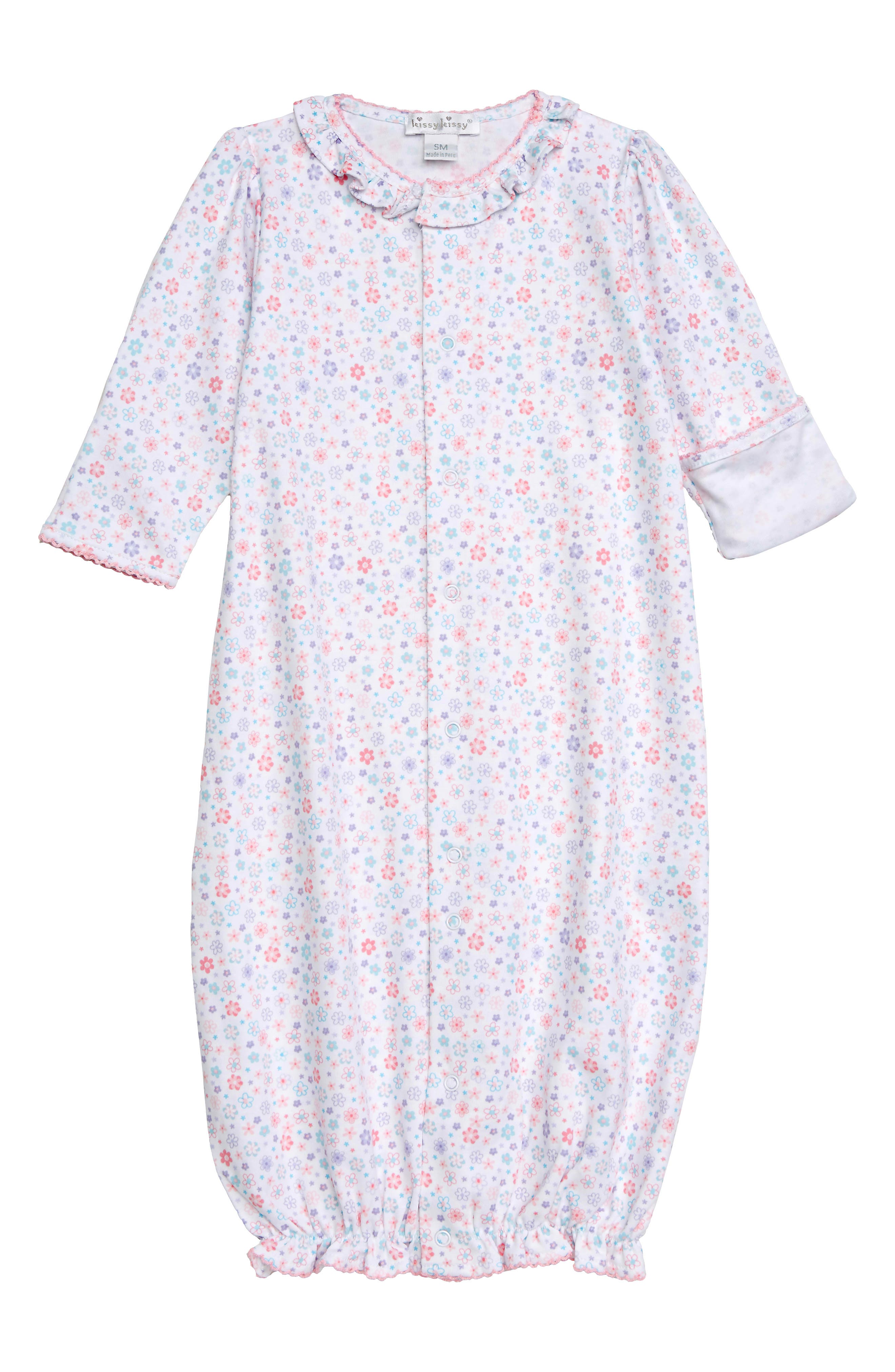 Kissy Kissy Print Convertible Gown (Baby Girls) Nordstrom