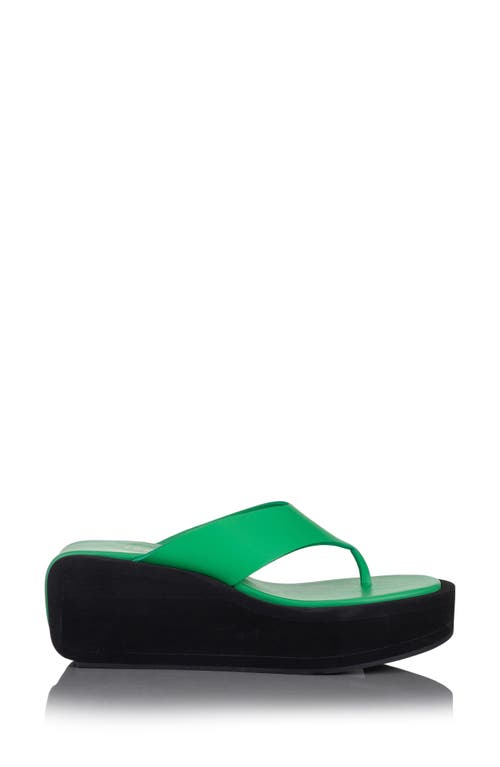 FRAME Le Ocean Wedge Flip Flop in Grass Green at Nordstrom