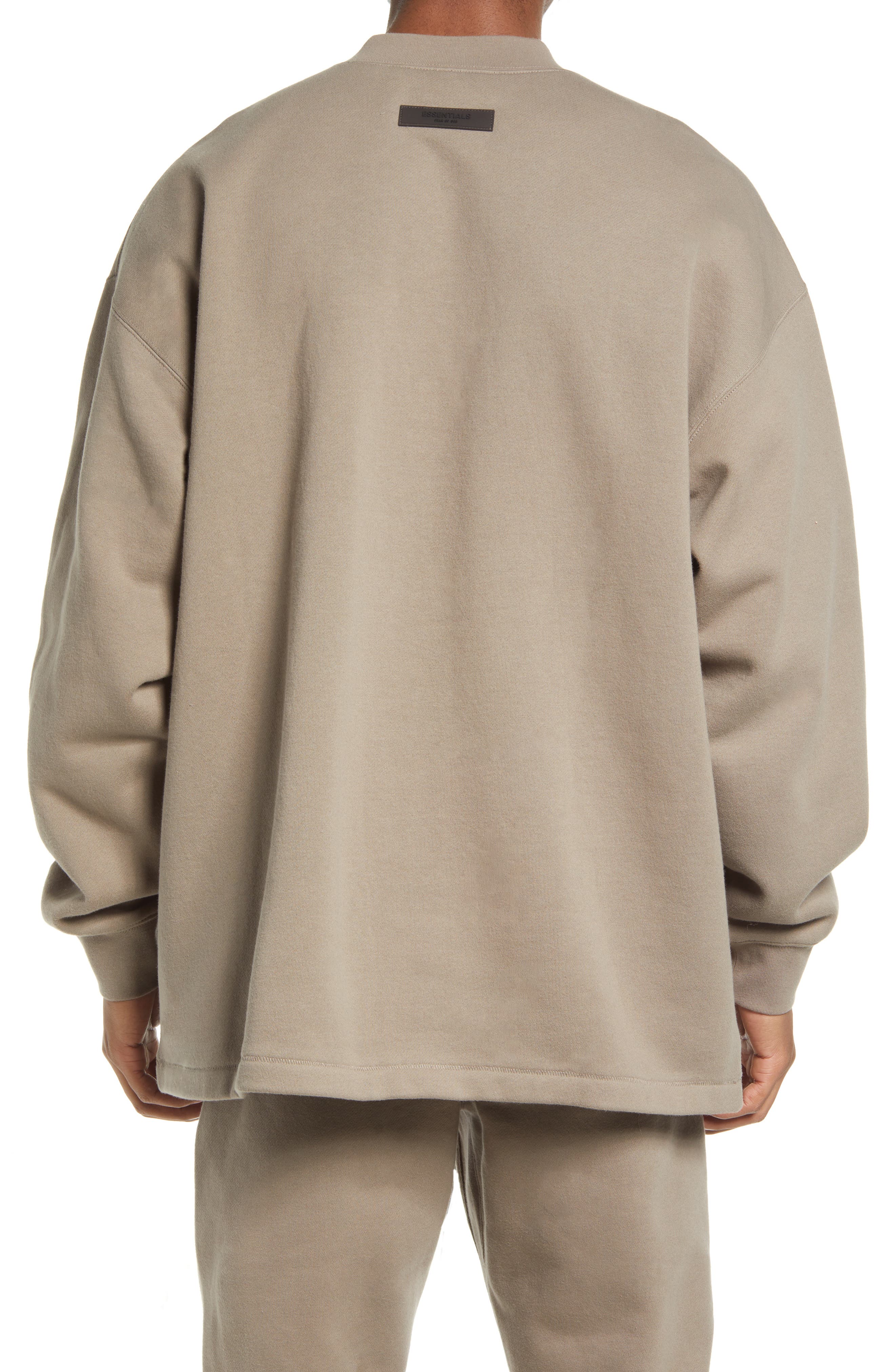 cotton blend crewneck