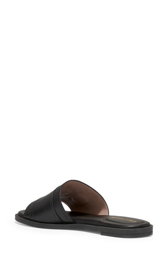 Cole Haan Charlotte Slide Sandal In Black Leather | ModeSens