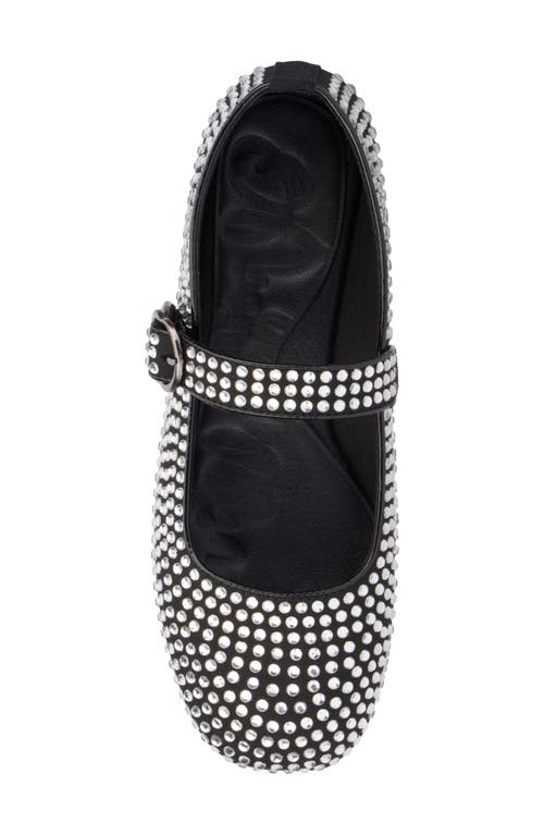 Olivia Miller Dawn Studded Mary Jane Flat In Black