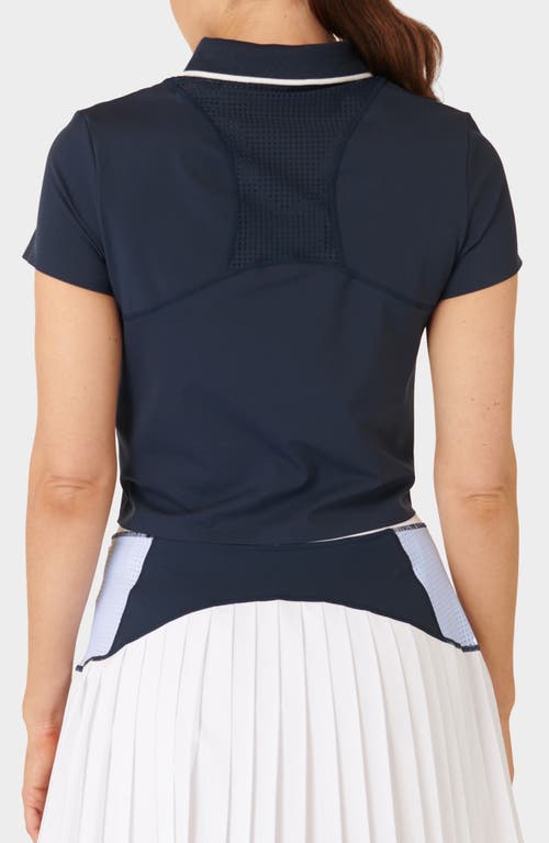 Shop Sweaty Betty Power Tennis Polo In Navy Blue