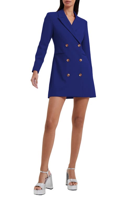 French Connection Whisper Double Breasted Blazer Dress in Prince Rocks
