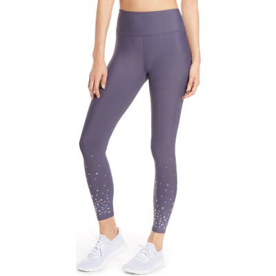 Soul By Soulcycle High Waist Grommet Tights, Grey