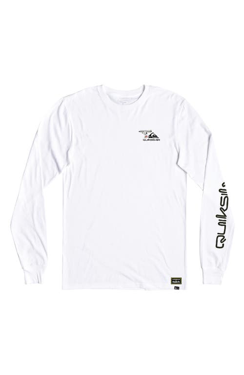 Quiksilver x Peanuts® Cowabunga Long Sleeve Graphic Tee in Antique White