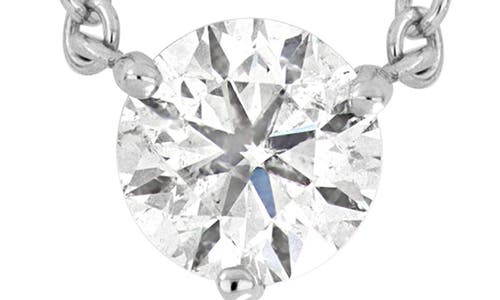 Bony Levy Solitaire Diamond Pendant Necklace In 18k White Gold