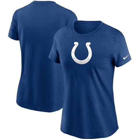 Indianapolis Colts Womens Shirt Nike Xl True Love Horseshoe Logo NFL Blue V  Neck