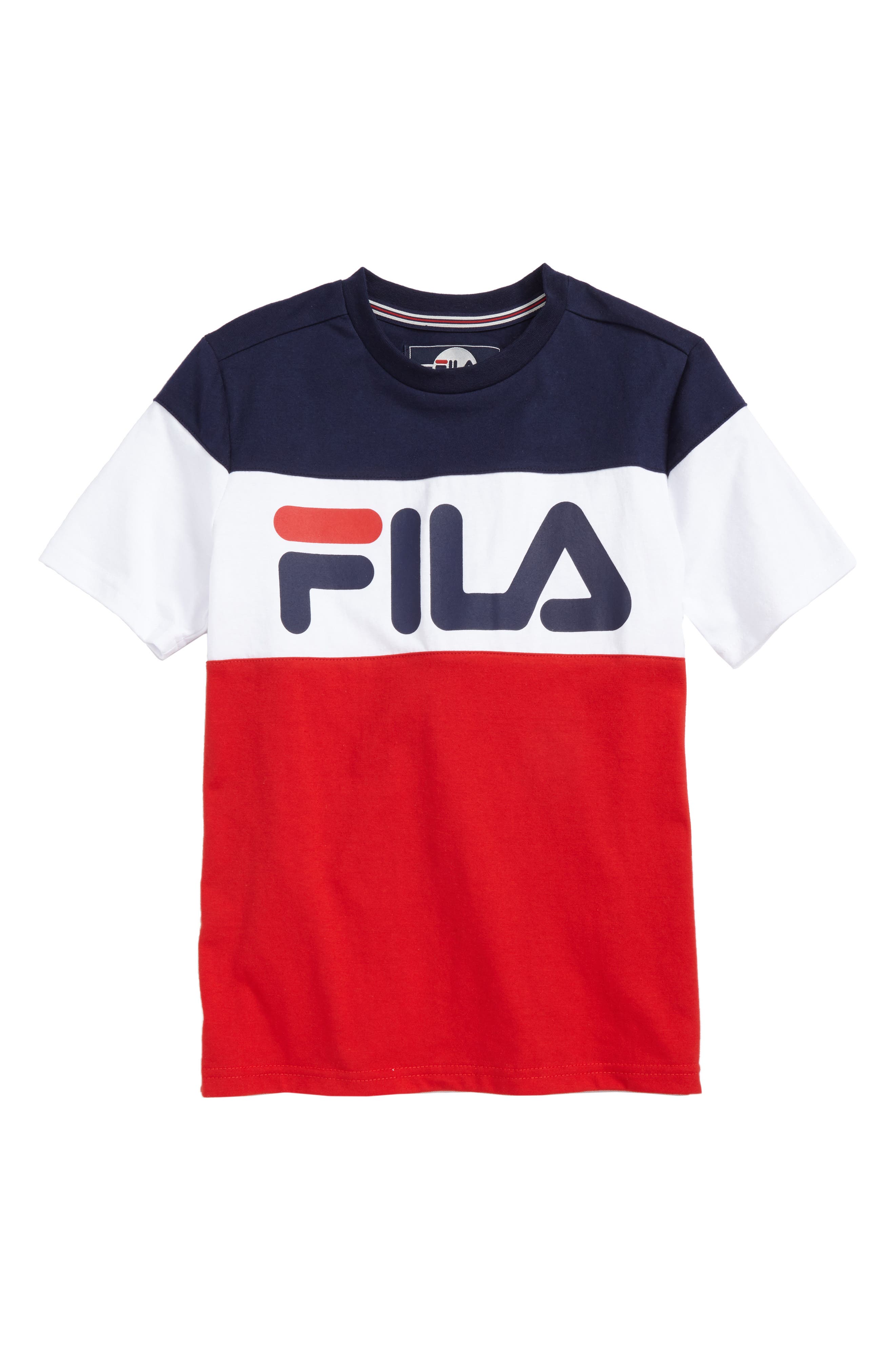 fila colour block t shirt