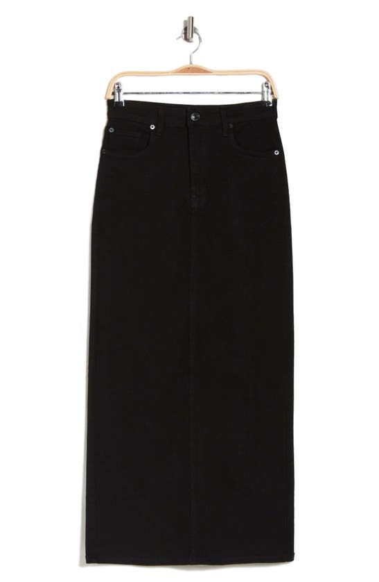 Shop Sts Blue Niki Slit Maxi Skirt In Black