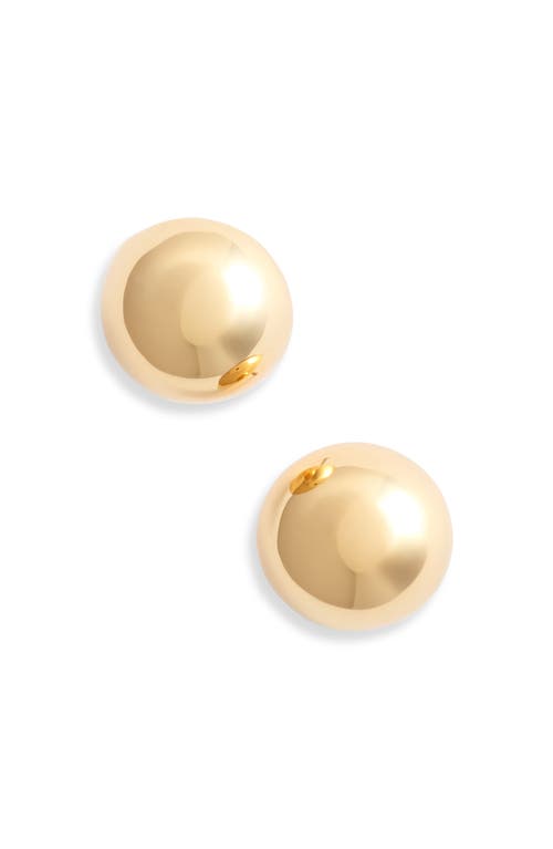 Aurora Stud Earrings in High Polish Gold
