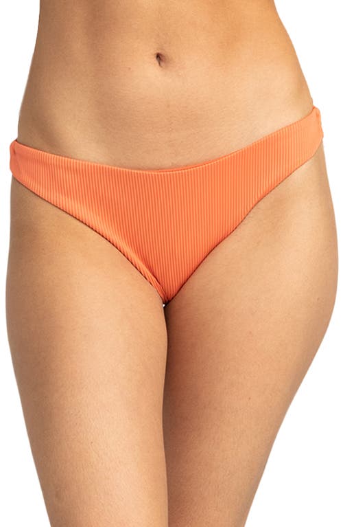 Shop Roxy Rib Love The Baja Bikini Bottoms In Apricot Brandy