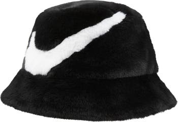 Nike Apex Swoosh Faux Fur Bucket Hat | Nordstrom