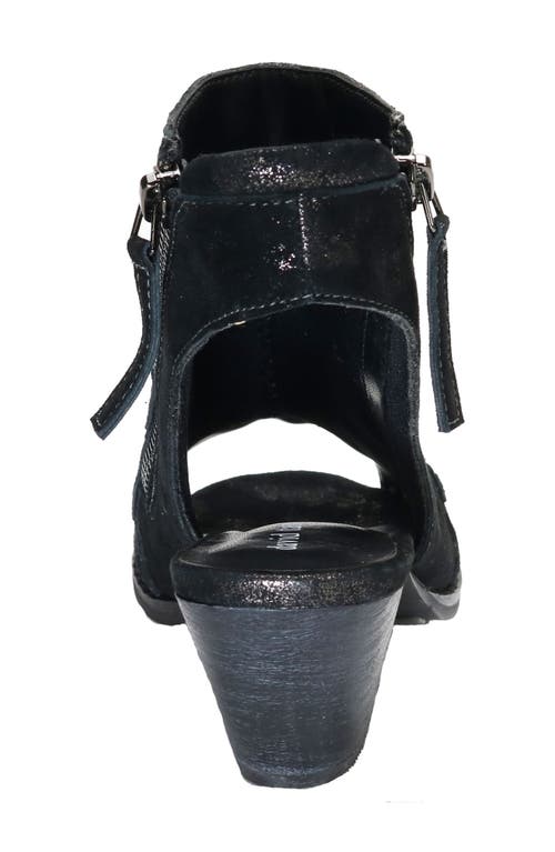 Shop David Tate Sideview Sandal In Black Metallic