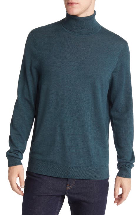 Men's 100% Wool Turtleneck Sweaters