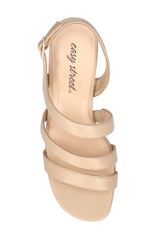 Shop Easy Street Como Strappy Sandal In Beige