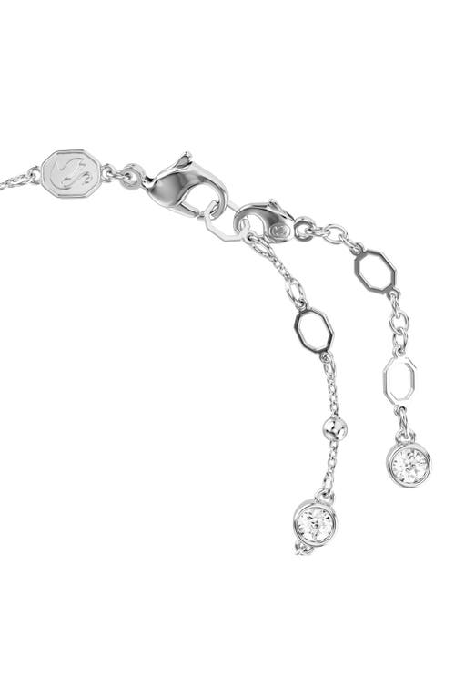 Shop Swarovski Imber Crystal Station Bracelet In Silver