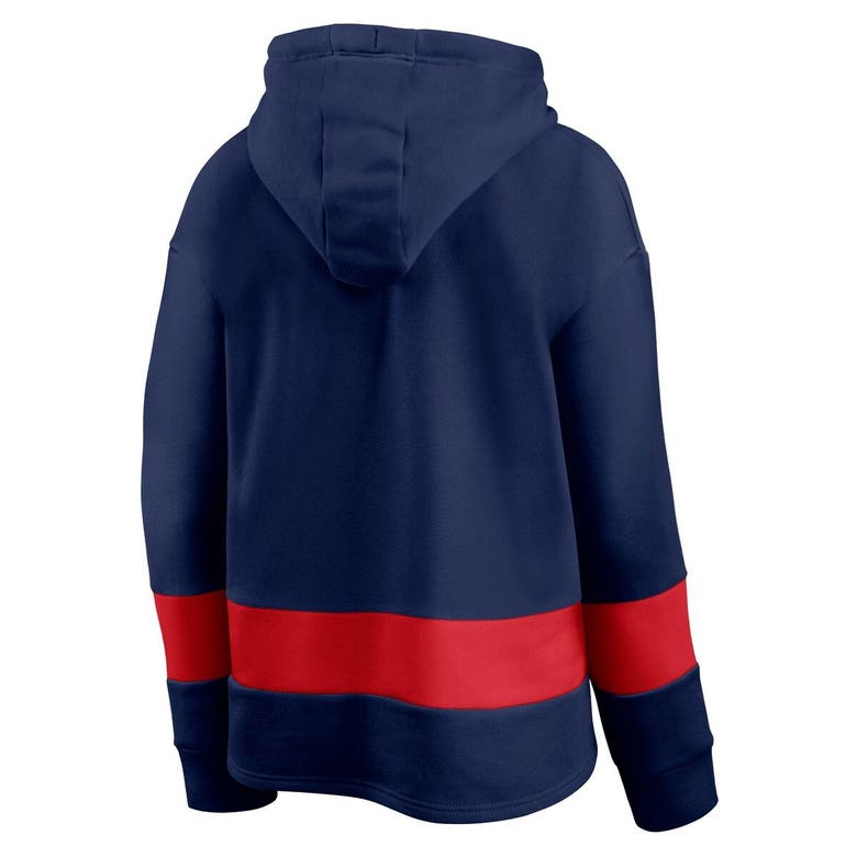 Men's Fanatics New England Patriots Colorblock Fleece Hoodie