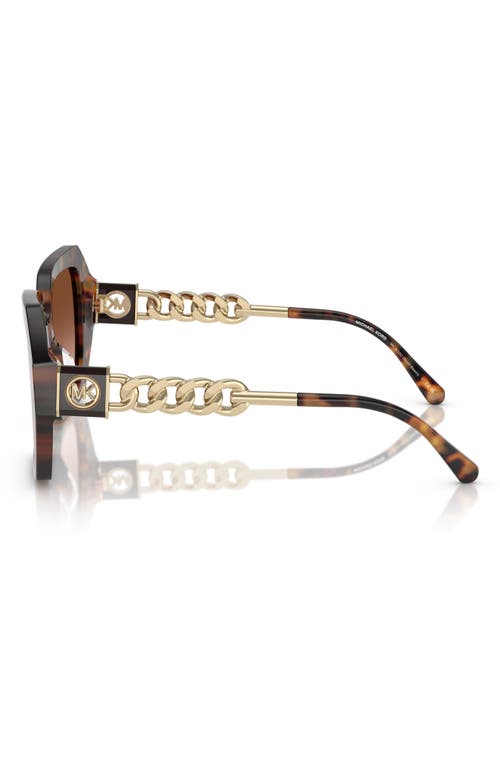 Michael Kors 54mm Gradient Square Sunglasses In Brown Grad
