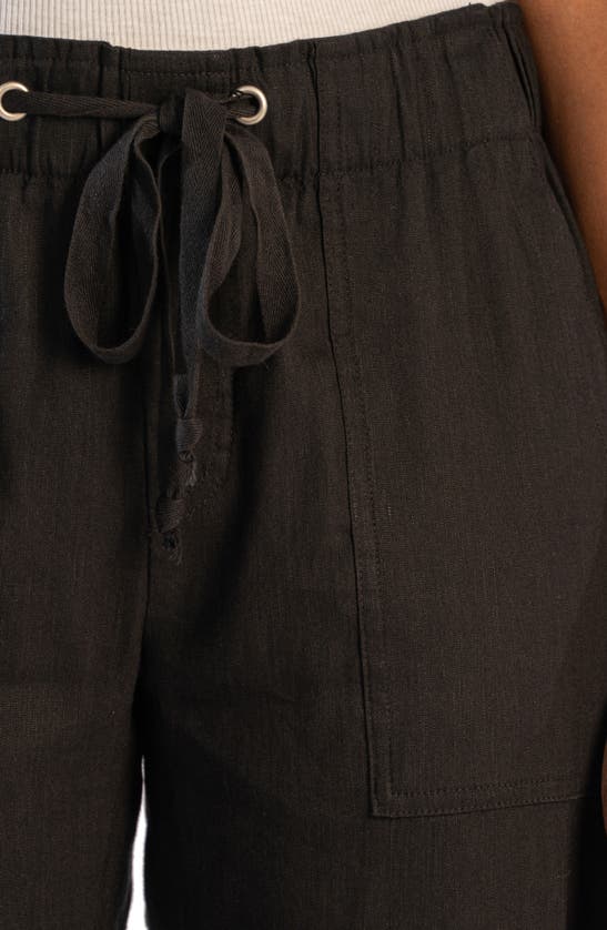 KUT FROM THE KLOTH KUT FROM THE KLOTH ROSALIE LINEN BLEND DRAWSTRING ANKLE PANTS