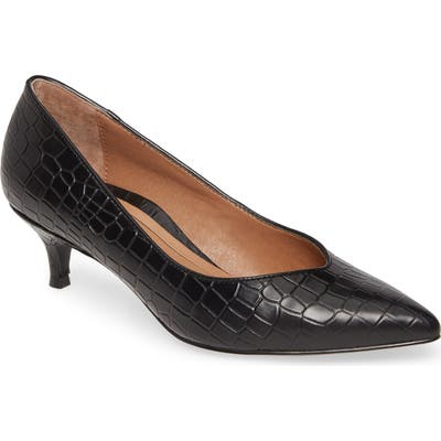 Vionic Josie Kitten Heel Pump, Black