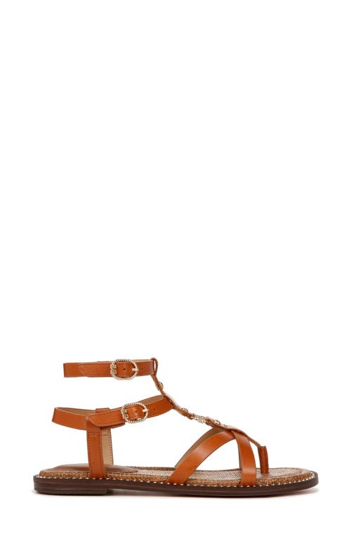 Sam Edelman Teeni Gladiator Sandal Cognac Brown Leather In Honey Brown